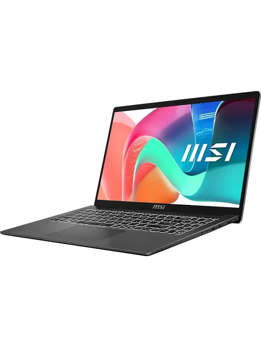 Ноутбук MSI Modern 15 F1MG, 15.6" (1920x1080) IPS/Intel Core 5 120U/16 ГБ DDR4/512 ГБ SSD/Intel Graphics/Без системы, Серый (9S7-15S111-1072)