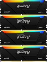  / Kingston 64GB 3200MT/s DDR4 CL16 DIMM (Kit of 4) FURY Beast RGB (KF432C16BB2AK4/64)