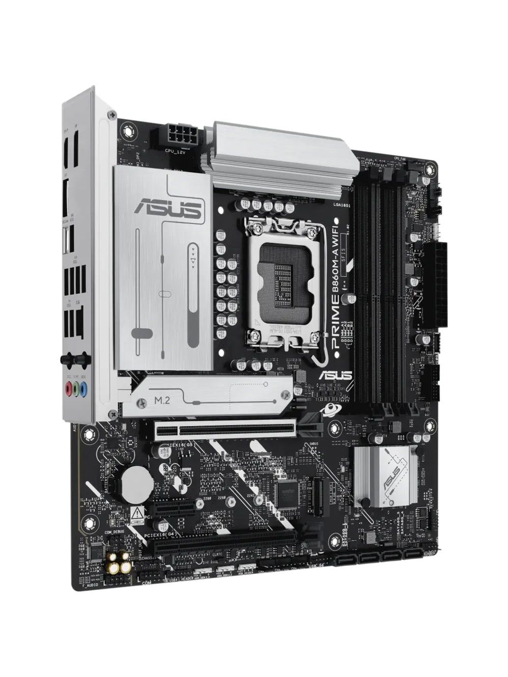 Материнская плата ASUS PRIME B860M-A WIFI, LGA1851, B860, 4*DDR5, 4*SATA, 2*M.2, 2*USB 3.2, 4*USB 2.0, Type-C, 2*PCIx16, 1*PCIx1, 2*DP+HDMI, mATX; 90MB1JY0-M0EAY0