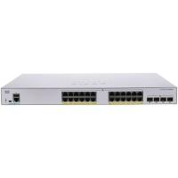  CISCO CBS350 24x10/100/1000 PoE+ ports 195W power budget, 4x 1Gb SFP uplink, Layer2, Fanless, Mounting Kit, CBS350-24P-4G