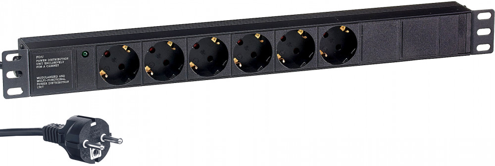   Exegate PDU-19H603 Al-6S-EU2.5, 19",1U,, 6Schuko, , 2.5 (EX280828RUS)