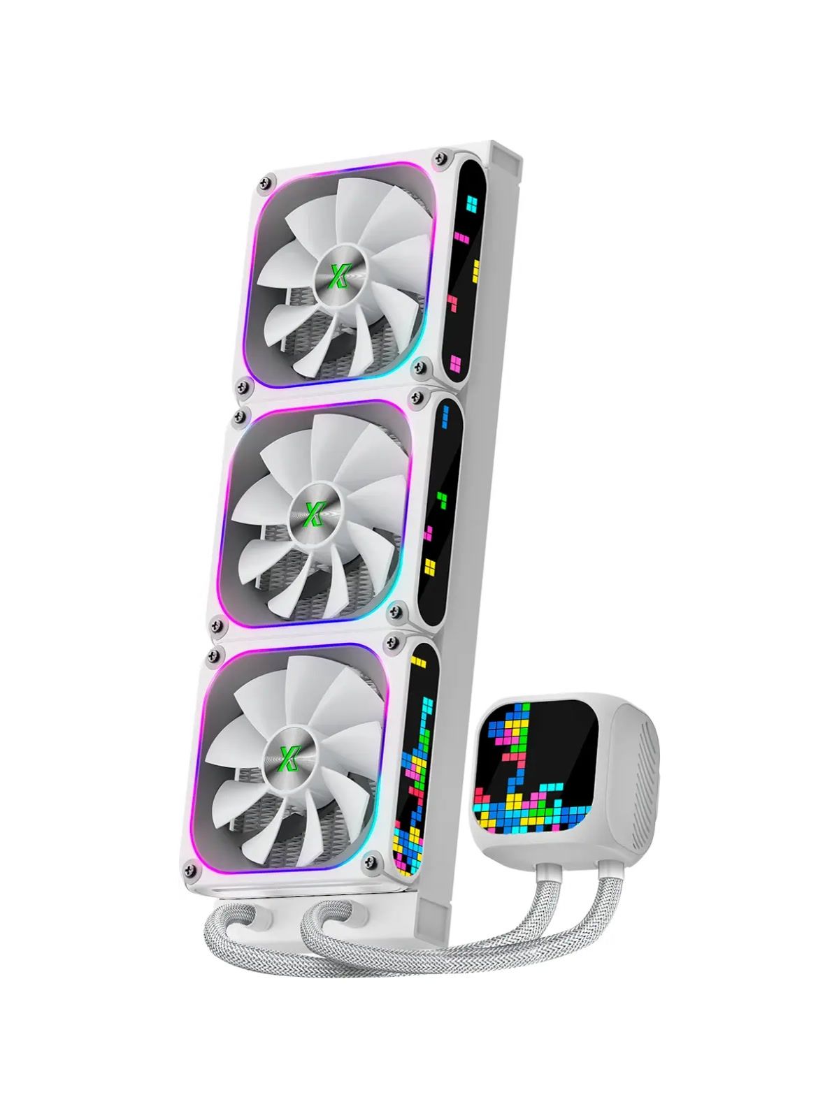 Система водяного охлаждения XASTRA LZ360 ARGB WH Intel LGA1851/1700/1200/115X/AM5/AM4 ( 3x120mm ARGB Dot-matrix fan and PUMP, HUB Controller,white) RET