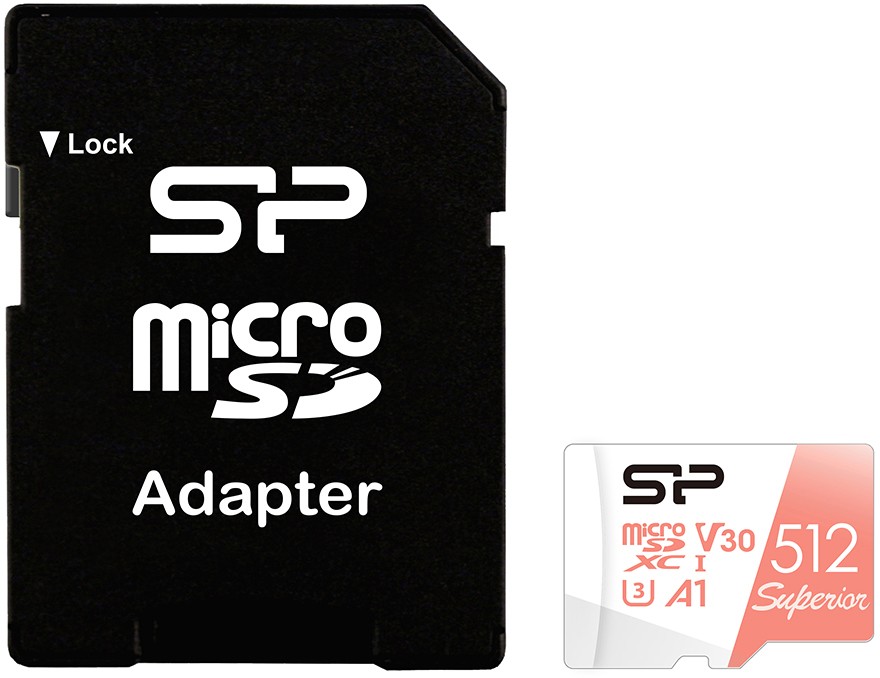 Карта памяти 512Gb MicroSD Silicon Power Superior (SP512GBSTXDV3V20SP)