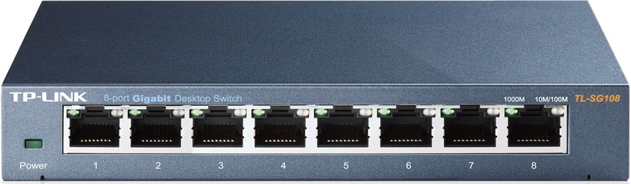 TP-LINK  TL-SG108  , 8  RJ45 10/100/1000 /,  .