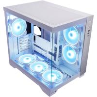 ������ CHIEFTEC VISIO WHITE GM-30W-TG-OP ��� ��, ������� ���� (��������) �� ����������� ������, 6xPWM ARGB 120�� ������������, �����, ATX