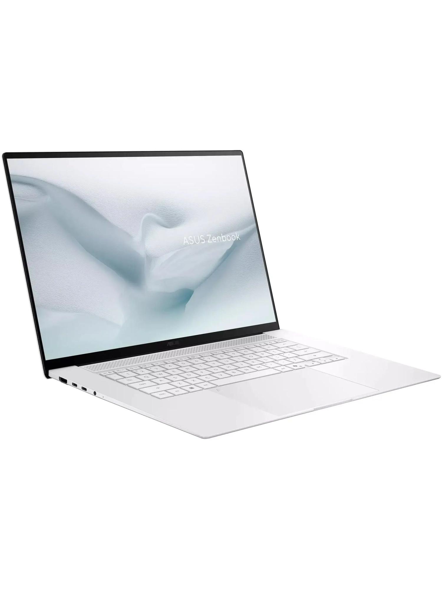 Ноутбук ASUS Zenbook S16 UM5606GA-SS022W, 16" (2880x1800) OLED 120 Гц/AMD Ryzen AI 7 445/32 ГБ LPDDR5X/1024 ГБ SSD/AMD Radeon 880M/Windows 11 Home, Белый (90NB17H2-M006F0)