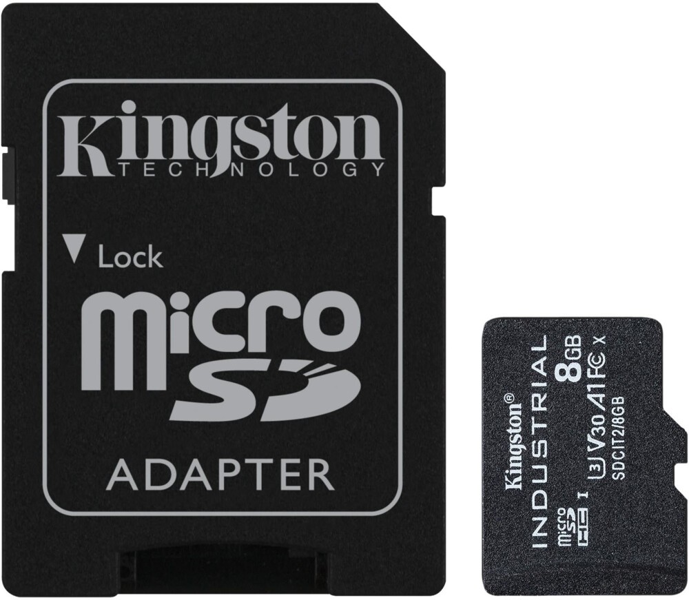 ����� ������ 8Gb MicroSD Kingston + SD ������� (SDCIT2/8GB) ����� ������, microSDHC, 8 ��, A1, V30, ������� �� SD