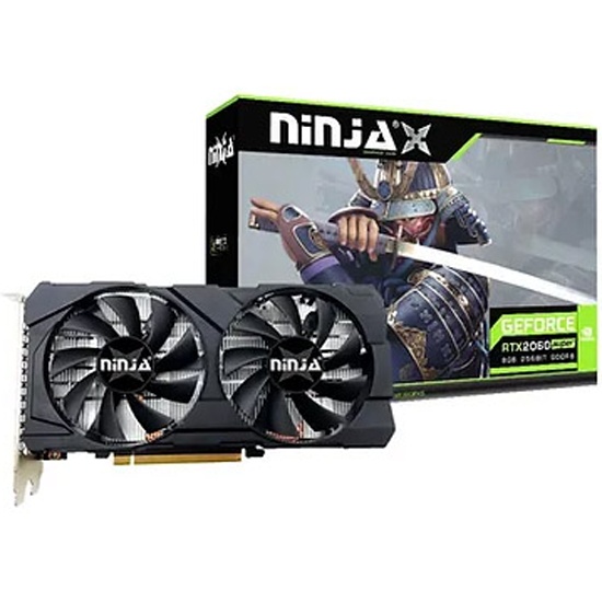 Видеокарта Ninja (Sinotex) RTX2060 SUPER 8GB GDDR6 256bit DVI DP HDMI 2FAN RTL (NF206SG86F)