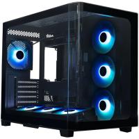 ������ XASTRA QR500 7ARGB-FC-C6-UC Black ATX/Aquarium/ 2 Curve Glass /2x360mm+1*120mm ARGB PWM FC fans/ Argb+PWM HUB 6port /Type-C/ QR500-2FA36A-1FC12A-C6-UC