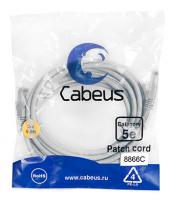 - U/UTP Cabeus PC-UTP-RJ45-Cat.5e-3m-LSZH ,  5, 2xRJ45/8p8c, , , LSZH, 3