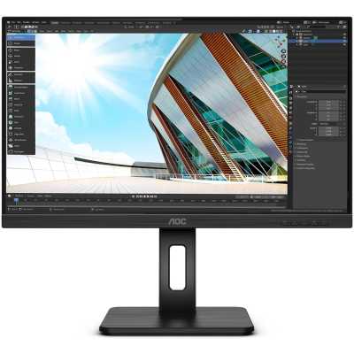  AOC 24" Q24P2Q 2560x1440 IPS WLED 75 5ms VGA HDMI DisplayPort