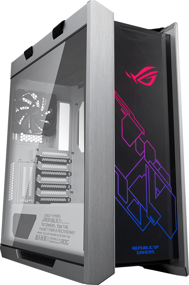 ������ ASUS ROG Strix Helios GX601 White E-ATX, ATX, mATX, Mini-ITX, Midi-Tower, ��� ��, � �����, ���������, 4xUSB 3.1, USB Type-C, Audio