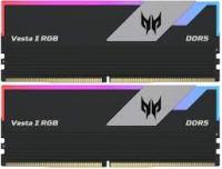   32Gb (2x16) Acer Predator Vesta II RGB, DDR5, 6400Mhz CL32 (32-39-39-102) 1.35V  Black