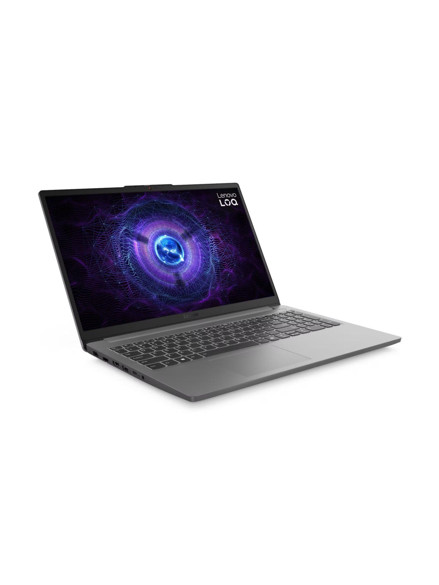 Ноутбук Lenovo LOQ 15IAX9E, 15.6" (1920x1080) IPS 144 Гц/Intel Core i5-12450HX/16 ГБ DDR5/512 ГБ SSD/NVIDIA GeForce RTX 3050 (6 Гб)/Windows 11 Home Single Language (English), Серый (83LK00CVUS)