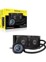 ������� ����������� ���������� Corsair NAUTILUS 240 RS LCD (240mm, Black/ Fans: 2x120mm, 72.8CFM, 36dBA, 2100RPM/ S: 1851, 1700, AM5, AM4)