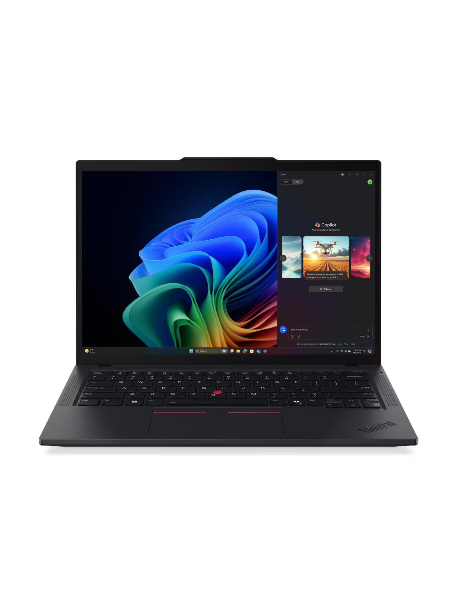 Ноутбук Lenovo ThinkPad T14 Gen 6, 14" (2880x1800) OLED 120 Гц/Intel Core Ultra 7 255H/16 ГБ DDR5/512 ГБ SSD/Intel Arc Graphics/Windows 11 Pro, Черный (21QCA06UCD)