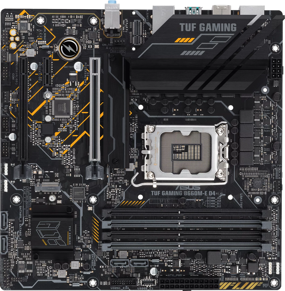 Asus tuf b660m plus wifi. ASUS TUF b660m e d4. ASUS b660 LGA 1700 ddr4. ASUS TUF Gaming b660m-e d4. ASUS TUF logo.