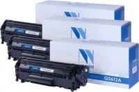  NVP NV-Q2612A-SET3  HP LaserJet 1010/ 1012/ 1015/ 1018/ 1020/ 1022/ 3015/ 3020/ 3030/ 3050/ 3050Z/ 3052/ 3055/ M1005mfp (2000k) (3 )