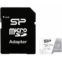   128Gb MicroSD Silicon Power Superio Class 10 + SD  (SP128GBSTXDA2V20SP)