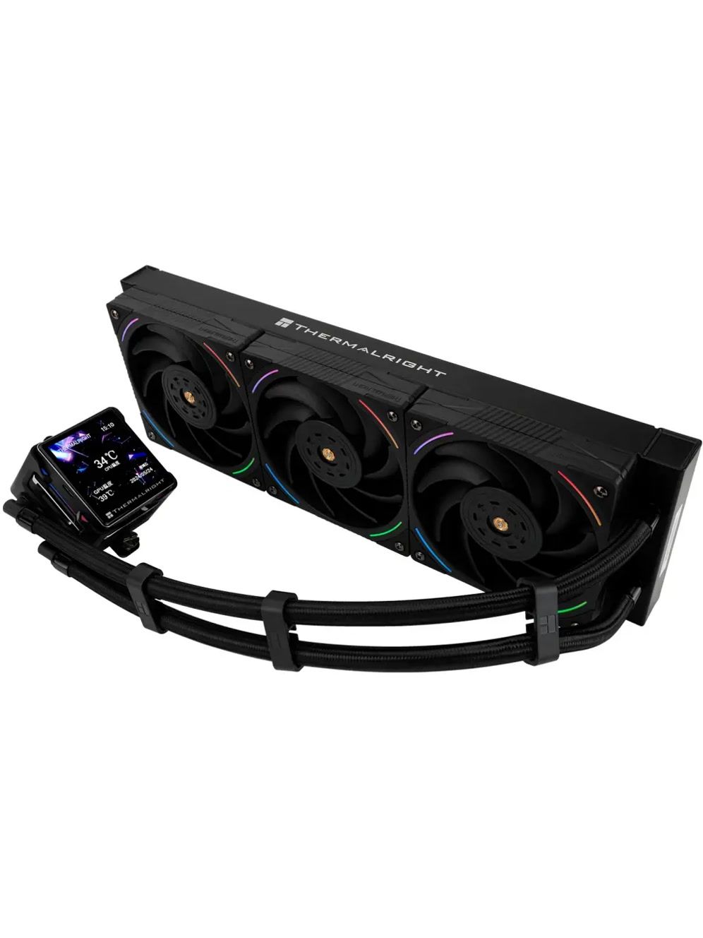 Система водяного охлаждения Thermalright Elite Vision 360 ARGB Black / 3x120mm ARGB PWM Fans / TREV360AB