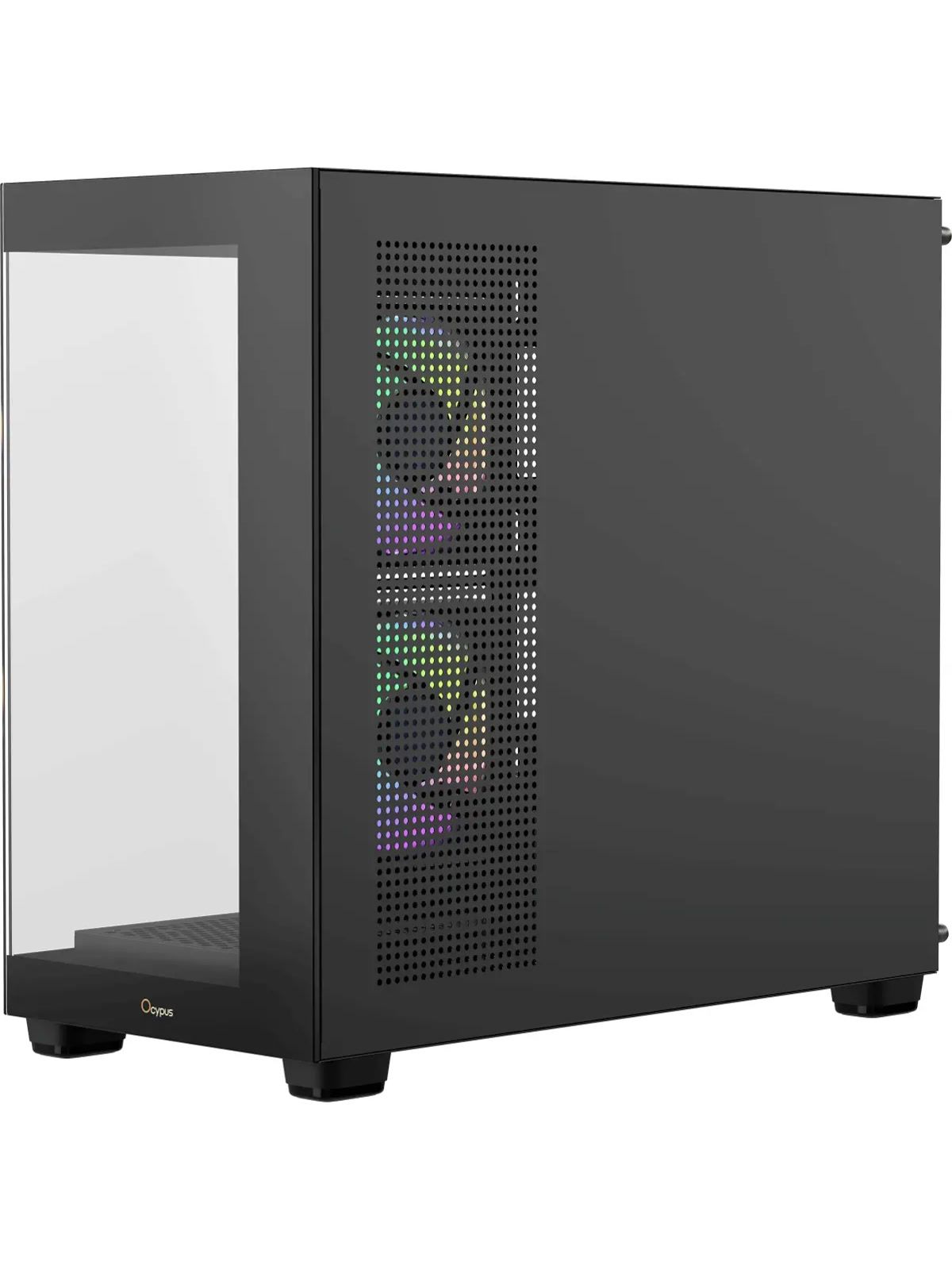 Корпус для ПК Ocypus - Gamma C52 ARGB, mITX, mATX, 1х2.5", 1х3.5", 2xUSB2.0, 1xUSB3.0, Mini Tower, без БП, цвет чёрный, Gamma C52 BK ARGB