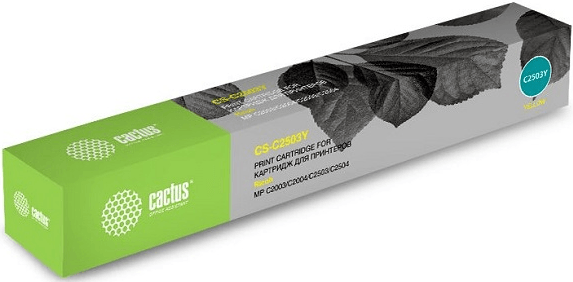 Картридж лазерный Cactus CS-C2503Y 841926 yellow (9500стр.) для Ricoh Aficio MP C2003SP/MP C2004ASP/ (CS-C2503Y)