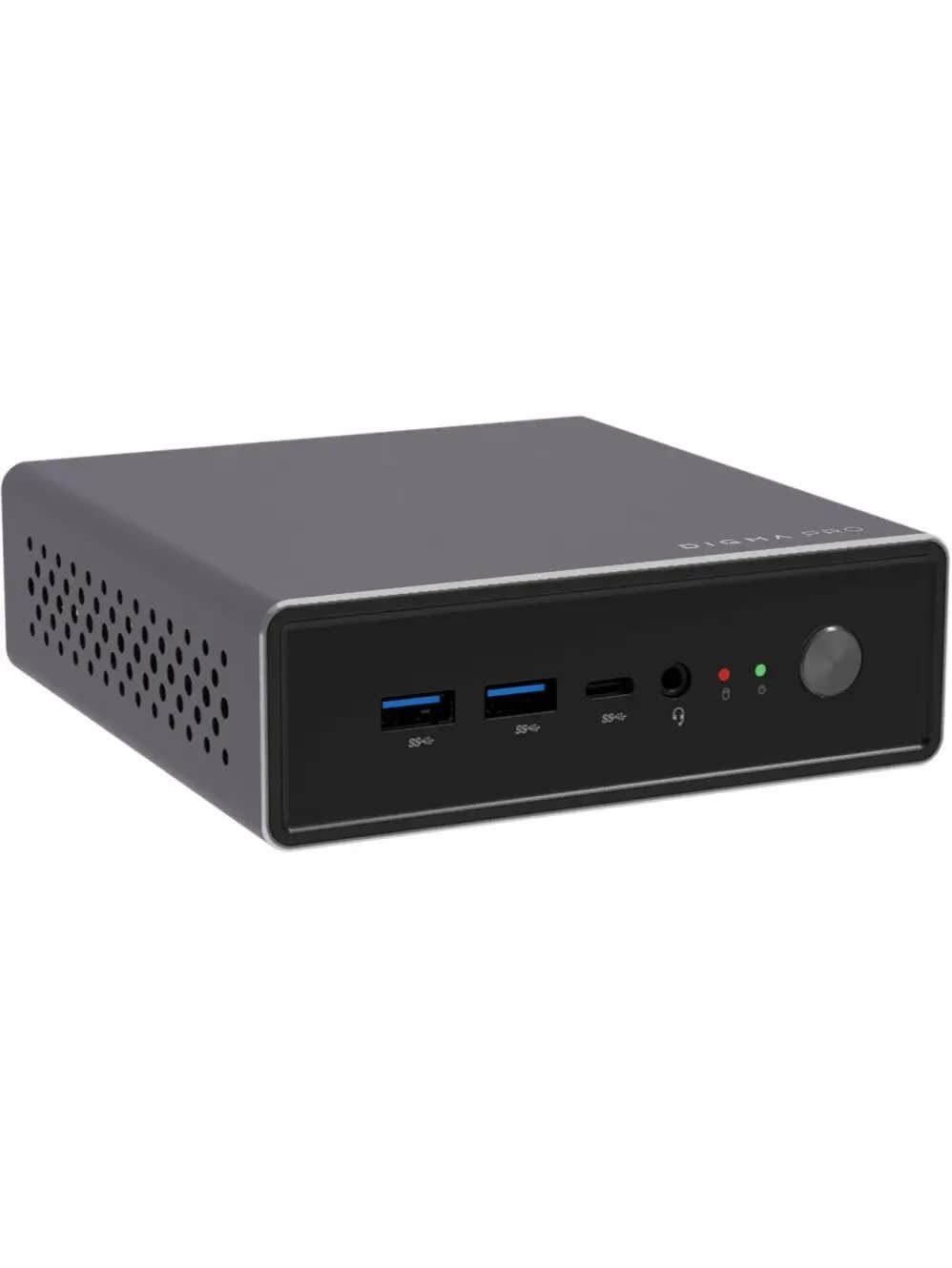 Мини-ПК Digma Pro Pro Minimax U1, Intel Core i3-1215U/16 ГБ DDR4/512 ГБ SSD/Intel UHD Graphics/Windows 11 Pro, черный (DPP3-ADXW03)