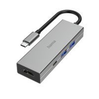 Разветвитель USB-C Hama H-200107 4 порт. серый (00200107)