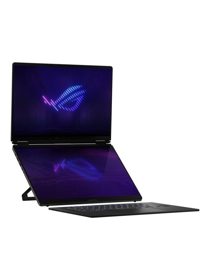 Ноутбук ASUS ROG Zephyrus Duo 16 GX651AX-SR144W, 16" (2880x1800) OLED 120 Гц/Intel Core Ultra 9 386H/32 ГБ LPDDR5X/1024 ГБ SSD/NVIDIA GeForce RTX 5090 для ноутбуков (24 Гб)/Windows 11 Home, Черный (90NR0NT2-M006D0)