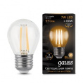   Gauss LED Filament Globe E27 7W 2700K 1/10/50