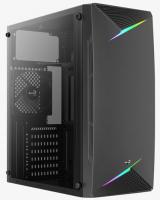  MidiTower AeroCool TALON-A-BK-v1 (ATX, Acrylic Window, RGB, USB3.0 x1, USB2.0 x2, 120mm Black Fan x1) (4711099472420)