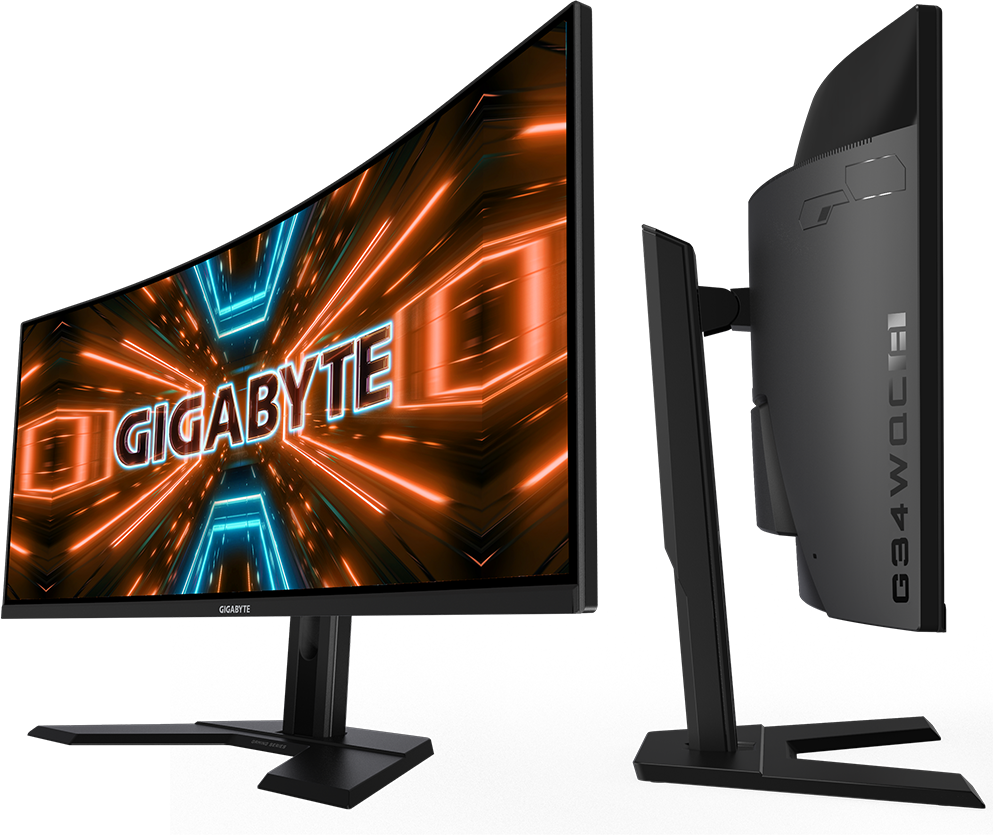 Монитор gigabyte 34. Игровой монитор Gigabyte g34wqc. Монитор Gigabyte g34wqc 34. Gigabyte g34wqc, 3440x1440, 144 Гц, *va. Монитор Gigabyte 34" g34wqc a 3440x1440 va 144гц 1ms r1500 FREESYNC Premium HDMI DISPLAYPORT.