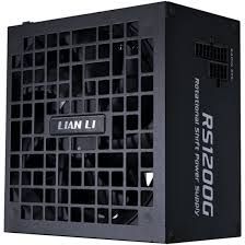 Блок питания Lian Li RS1200G / Black / ATX 3.1, 1200W, 80 PLUS Gold, PCIe 5.1, APFC, USB HUB, 135mm FDB Fan, Fully Modular / G9P.RS1200G.BH00.RU