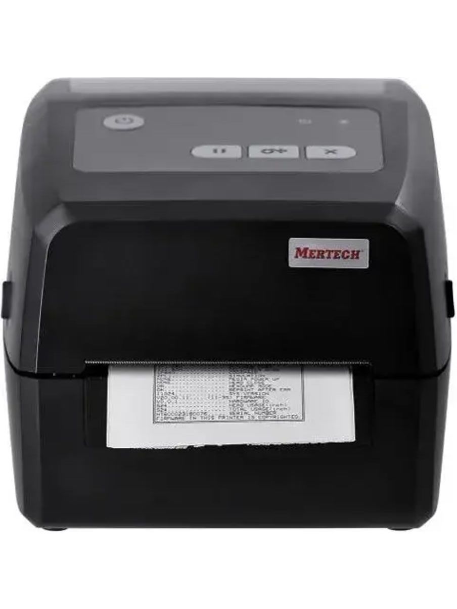 Термопринтер Mertech TLP4H (1026) 300dpi 101мм/с/USB/RS232/Eth для печ.этик. черный