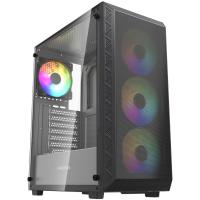 ������ Powercase Mistral S4B ARGB, Tempered Glass, 4x 120mm ARGB PWM Fans, ������, ATX  (CMSB-A4)