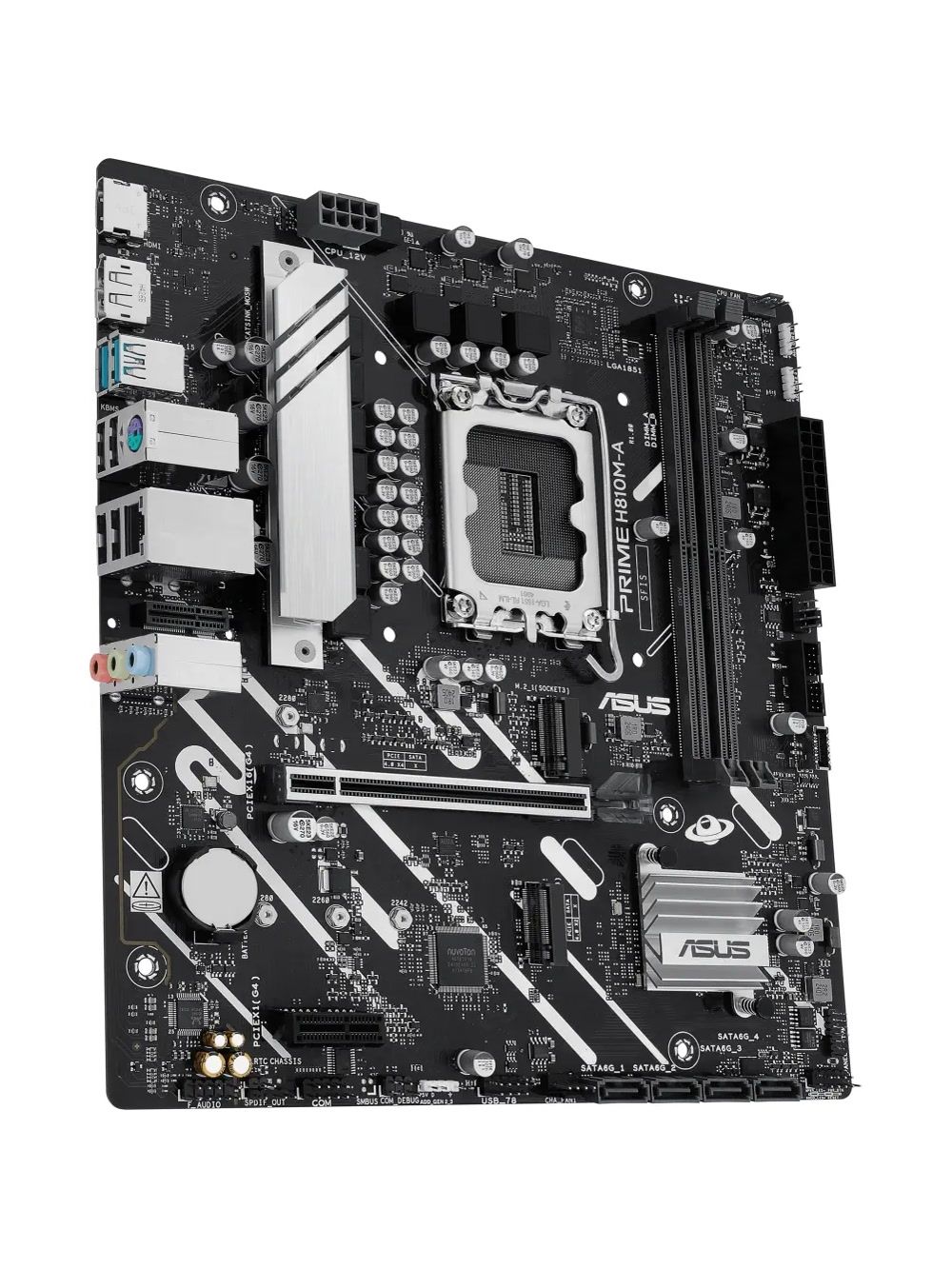 Материнская плата ASUS PRIME PRIME H810M-A-CSM, LGA1700, B810, 2*DDR5, 4*SATA, 2*M.2, 2*USB 3.2, 4*USB 2.0, 1*PCIx16, 1*PCIx1, HDMI+DP, mATX; 90MB1KK0-M0EAYC