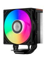 ����� ��� ���������� PCCooler RT400 Digital ARGB BK (230W, 4-pin PWM, ARGB, LED temp., 152mm, Al/Cu, 4x6mm, 1x120mm, 73.32CFM, 34.9dBA, 2200RPM, S: 1851/1700/1200/115X, AM5/AM4, black)