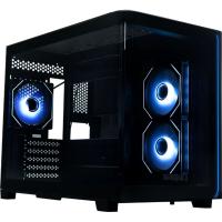 ������ XASTRA QR600M 3ARGB C10-UC Black mATX/Aquarium/Curve Glass /Led Strip/3x120mm ARGB PWM FM fans/ Argb+PWM HUB 10port /Type-C/ QR600M-3FM12A-C10-UC-L