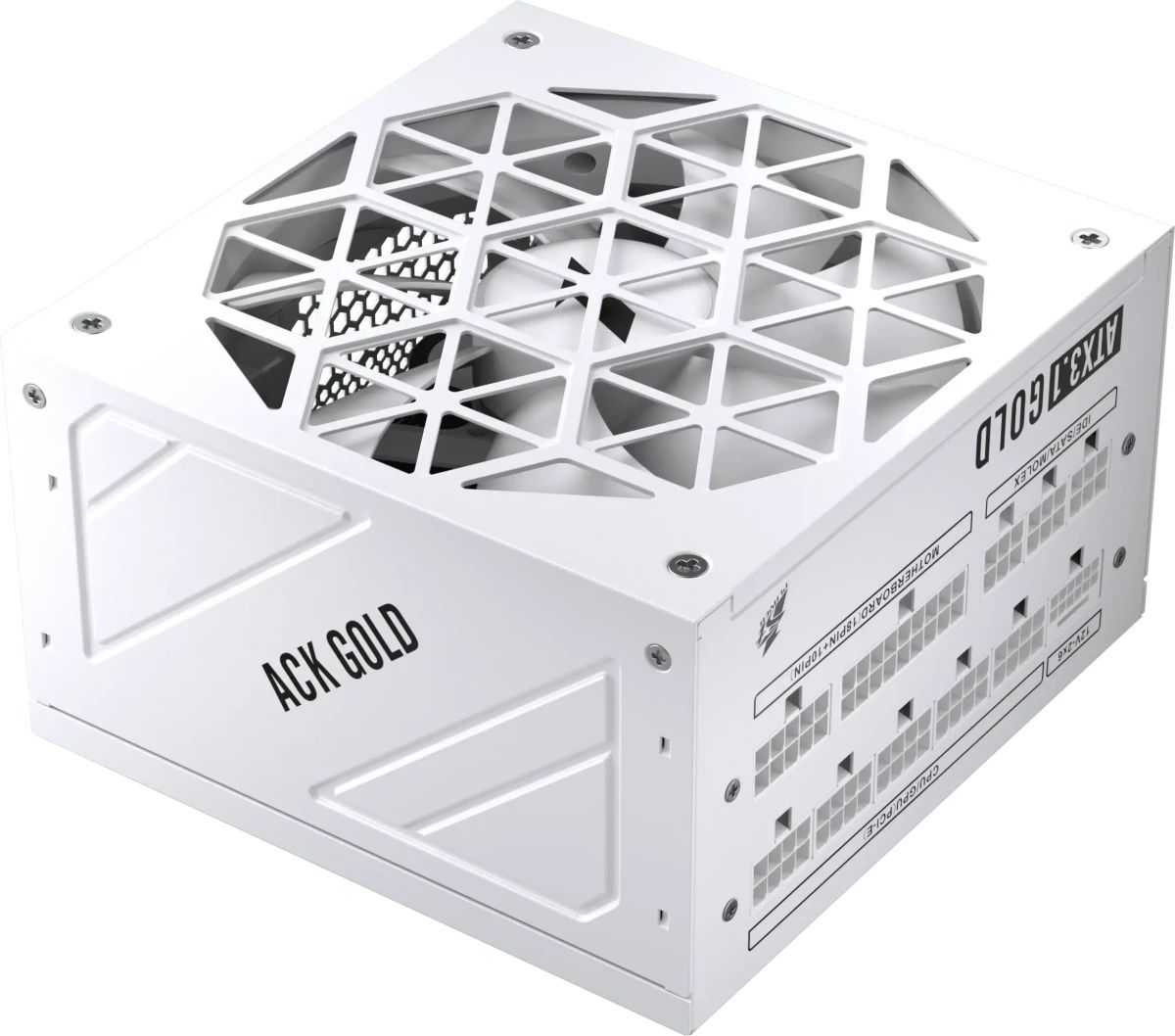 1STPLAYER ACK GOLD 750W White / ATX 3.1, PCle 5.1, APFC, 80 PLUS Gold, LLC+DC-DC, full Teapo caps, 140mm fan, full modular / HA-750BA2-WH