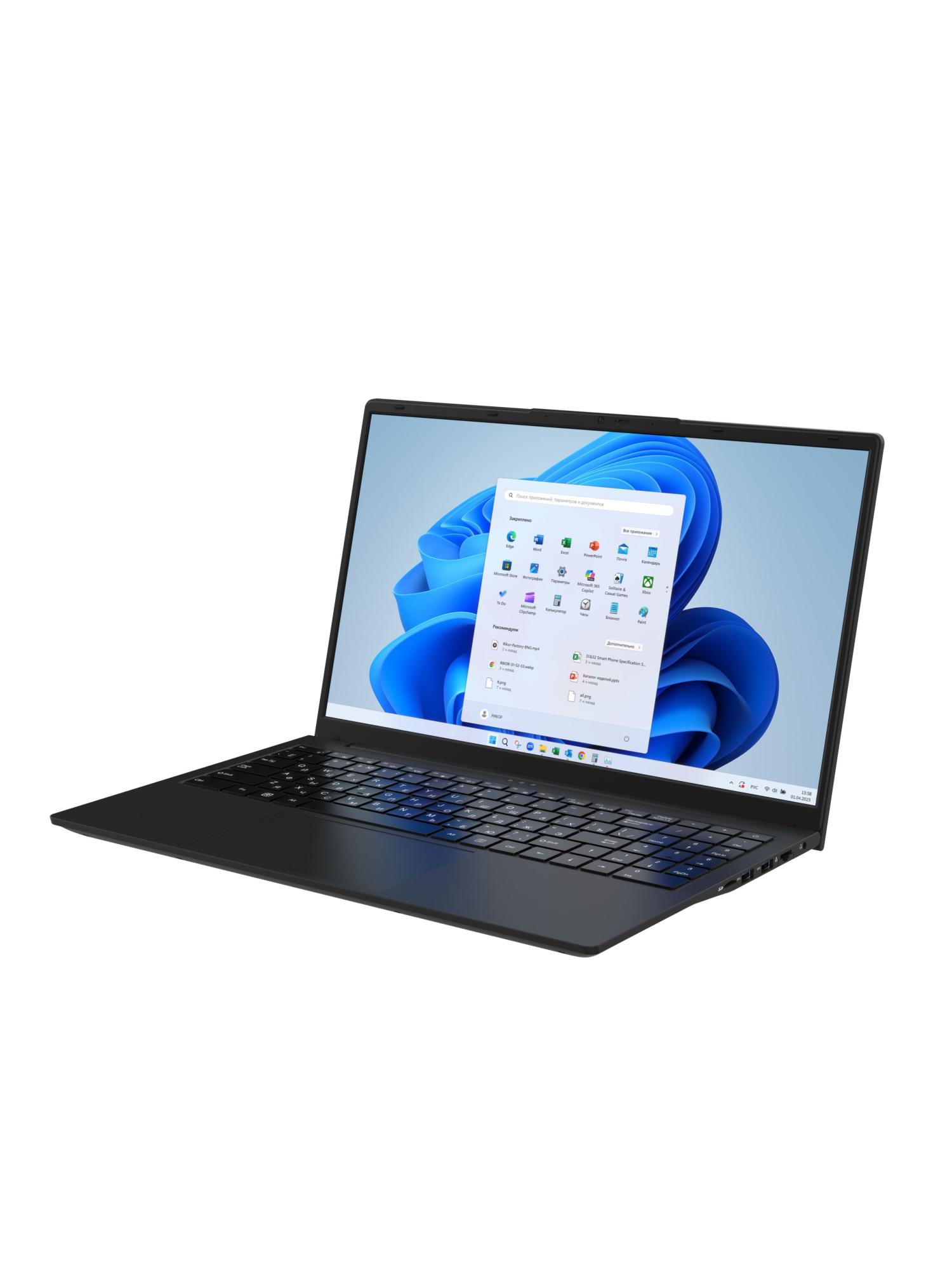 Ноутбук Rikor PRO 5 15, 15.6" (1920x1080) IPS/Intel Core i5-1155G7/16 ГБ DDR4/512 ГБ SSD/Intel Iris Xe Graphics/Windows 11 Pro, Черный (D8DF78F6)