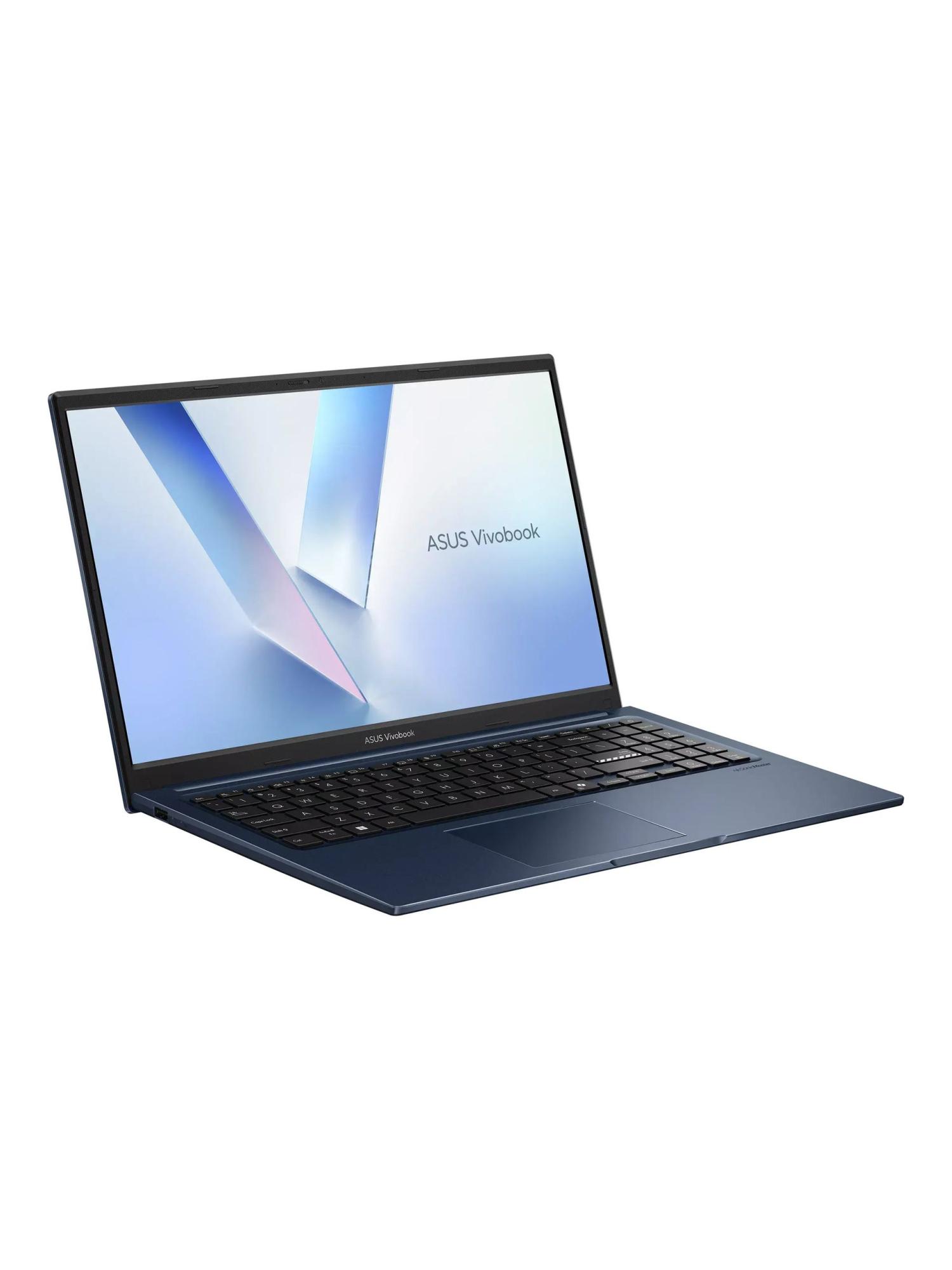 Ноутбук ASUS Vivobook 15 X1504MA-BQ601, 15.6" (1920x1080) IPS/Intel Core 3 310/8 ГБ DDR5/256 ГБ SSD/Intel Graphics/Без системы, Синий (90NB17I1-M01140)
