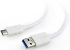  Gembird USB 3.0 A (M) - USB 3.1 Type-C, 1 (CCP-USB3-AMCM-1M-W)