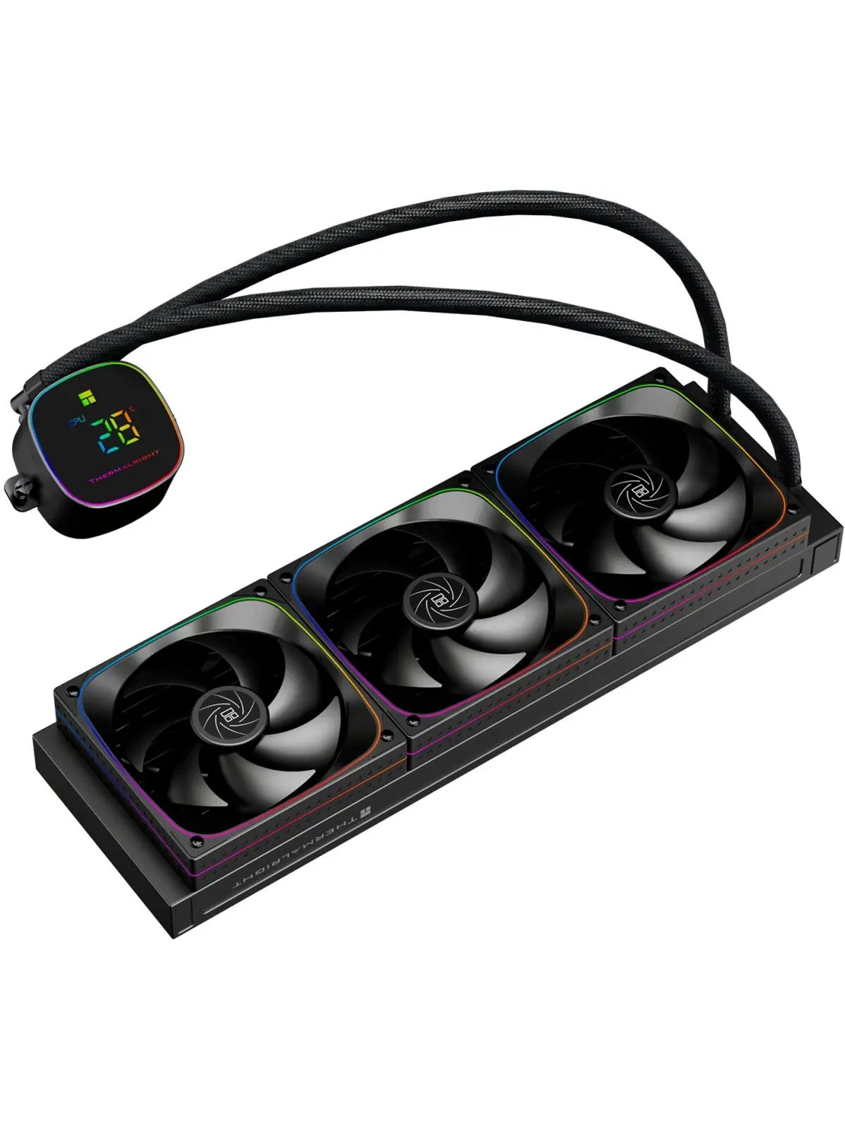 TRFH360DAB Система водяного охлаждения Thermalright Frozen Horizon 360 Digital ARGB Black / 3x120mm ARGB  PWM Fans /