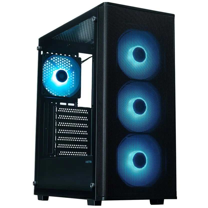 Корпус XASTRA  A300 4ARGB  Black ATX/Mesh/ full-size TG / 4x120mm FC120 ARGB PWM fans/ A300-4FC12A