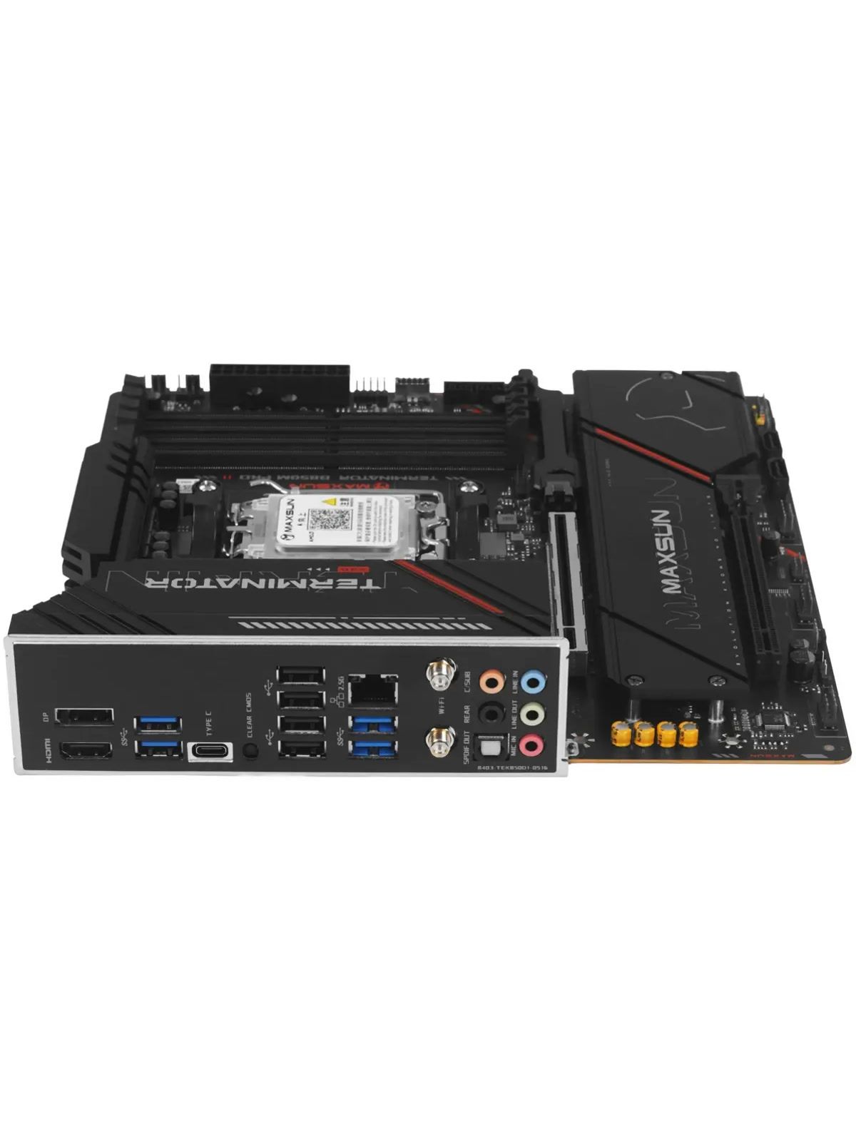 Материнская плата MAXSUN MS-Terminator B850M PRO II WIFI7, AM5, B850, 4*DDR5, 2*SATA3, 3*M.2, USB 3.2, USB 2.0, Type-C, 2*PCIEx16, DP+HDMI, mATX