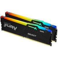  DDR5 2x32GB 5600MHz Kingston KF556C36BBEAK2-64 Fury Beast Black RTL PC5-44800 CL36 DIMM 288-pin 1.25 single rank Ret