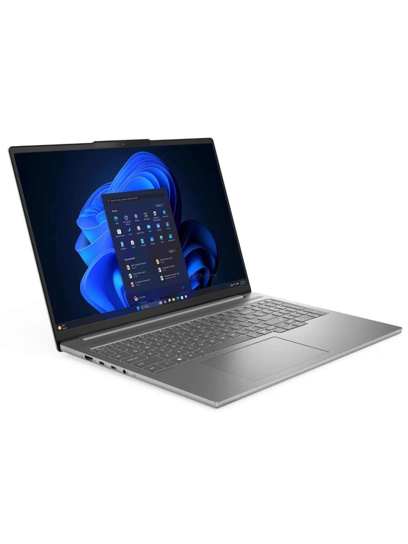Ноутбук Lenovo IdeaPad Pro 5 16AKP10, 16" (2880x1800) OLED 120 Гц/AMD Ryzen AI 7 350/32 ГБ LPDDR5X/1024 ГБ SSD/AMD Radeon Graphics/Без системы, Серый (83JN003RRK)