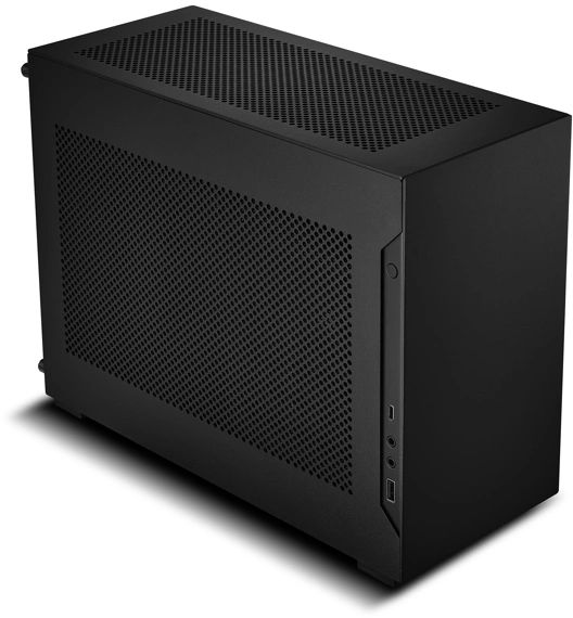 Корпус для ПК LIAN LI - A4H2OX5, mITX, Micro Tower, без БП, цвет чёрный, G99.A4H2OX5.R0