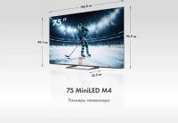 ��������� LED Haier 85" 85 MiniLED M4 Frameless ����������� 4K Ultra HD 60Hz MEMC DVB-T DVB-T2 DVB-C DVB-S2 USB WiFi Smart TV