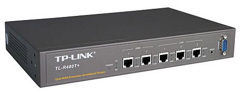 TP-Link Load Balance Broadband Router. PORT: 1× 10/100 Mbps RJ45 WAN Port, 3× 10/100 Mbps RJ45 WAN/LAN Ports, 1× 10/100 Mbps RJ45 LAN Port. FEATURE: 30000 Concurrent Sessions, Load Balance, Link Backup, Policy-based Firewall, Static Routing, Policy Routing, Guest Portal, IPTV, IPv6, VLAN (R480T+)